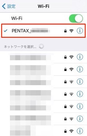 iPhone　PENTAX アプリ