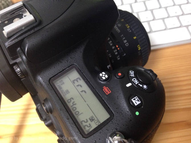 Nikon D750のエラー表示、Err、CArd、などについて