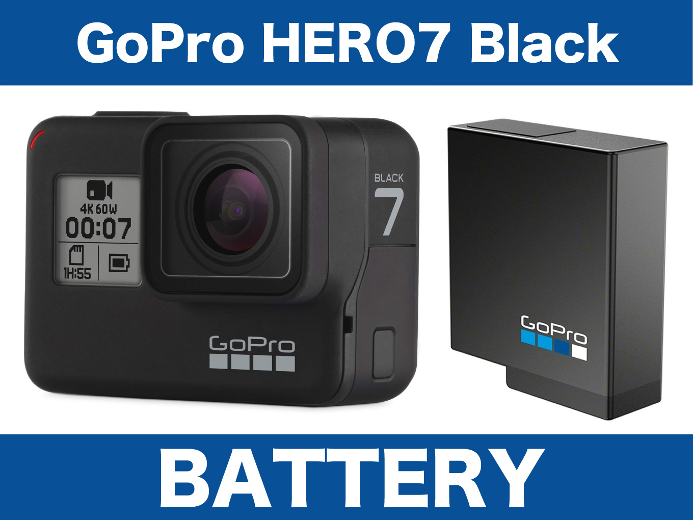 ポイントキャンペーン中 GoPro HERO7 バッテリー3個付けます 