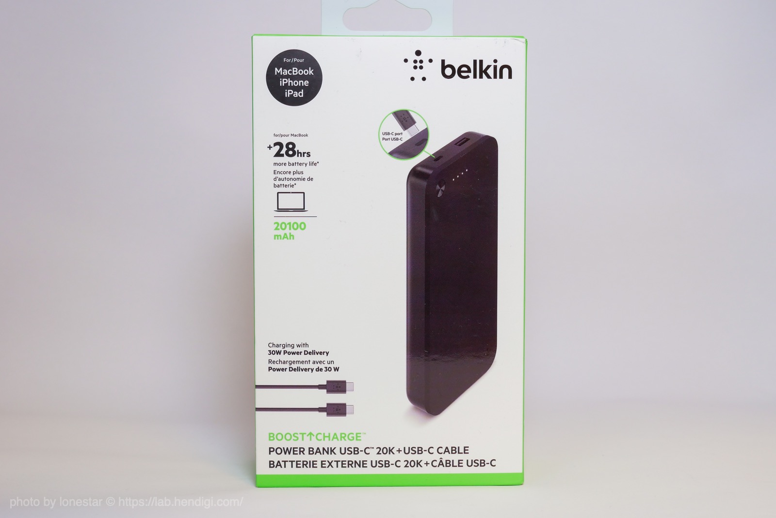 Belkin BOOST↑CHARGE 20100mAh モバイルバッテリー
