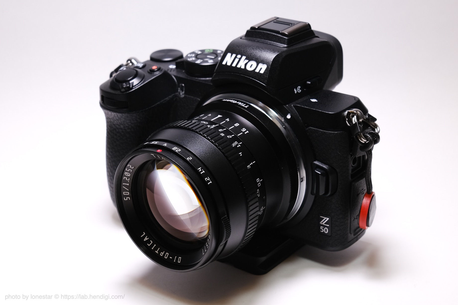 TTArtisan 50mm f/1.2　Nikon Z50
