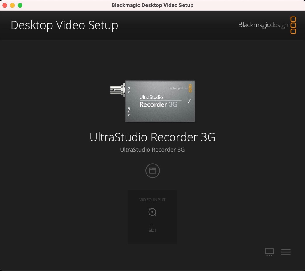 UltraStudio Recorder 3G　Mac　使い方