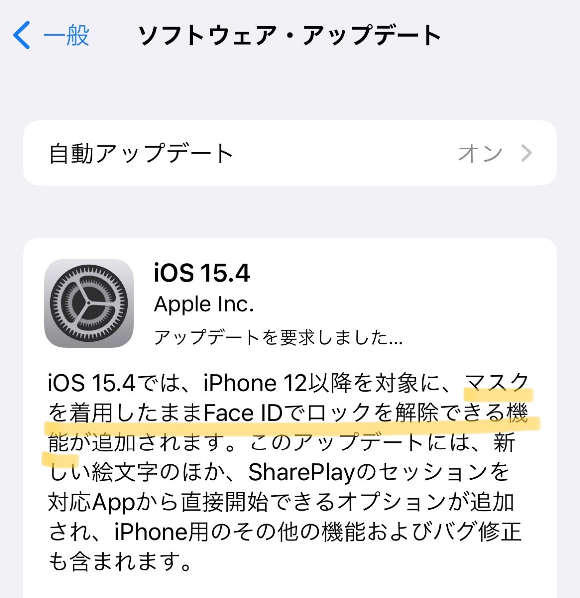 iPhone マスク Face ID