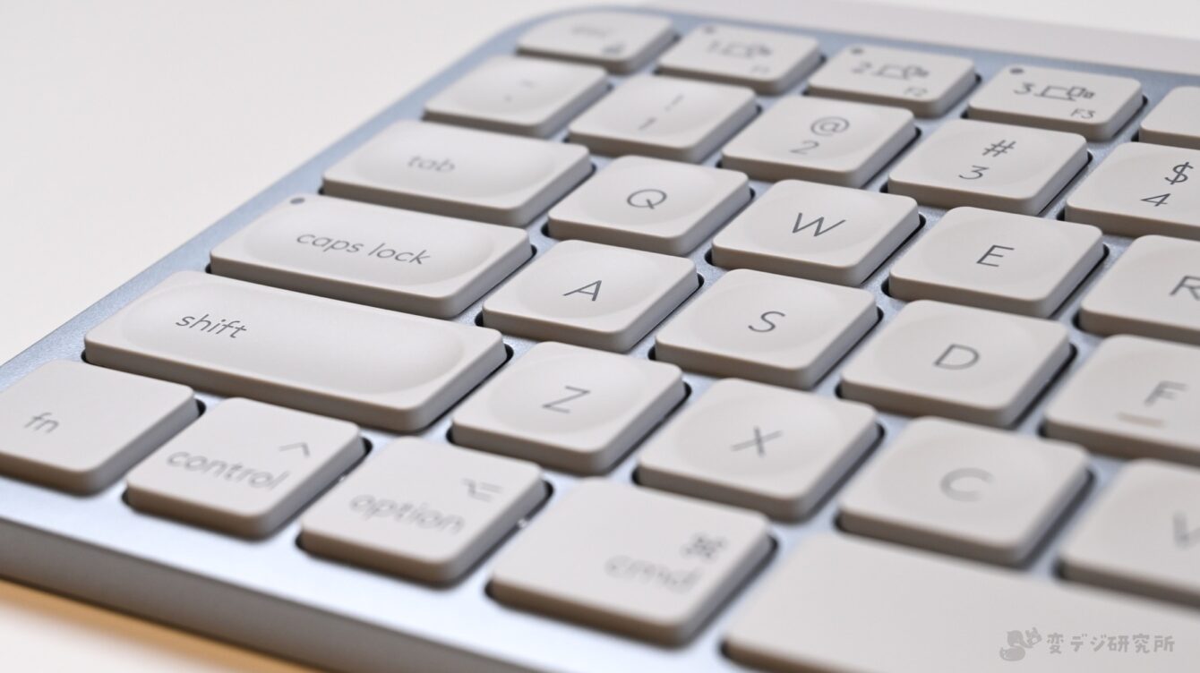 MX Keys Mini for Mac タイピング